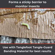Tree Tanglefoot Insect Barrier 15oz Tub – Non-Toxic Sticky Coating Protects Trees from Crawling Insects - Weather Resistant Bug Glue for Trees