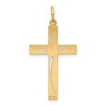 thumbnail image 4 of FB Jewels 14K Yellow Gold Laser Designed Cross Pendant, 4 of 4