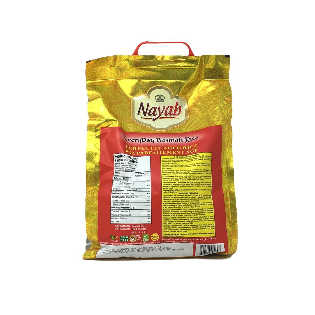 Riz basmati Nayab EveryDay 3,63 kg 8 livres