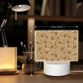 thumbnail image 6 of Kdxio Brown Flowers Rectangular Acrylic Night Light Acrylic Sleep Night Light Friend Gifts for Birthday Gifts for Women Teens Boys Girls, 6 of 9