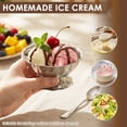 thumbnail image 6 of 2 Pcs Vintage Stainless Steel Ice Cream Cups 44oz Reusable Dessert Bowls for Sundae Snack Pudding Yogurt Fruit Low Base, 6 of 10