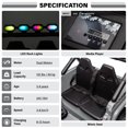 thumbnail image 4 of VOLTZ TOYS HAVOC 2-Seater Jeep 24V Kids Ride-On Off-Road Truck, Motorized Toy Car Vehicle with Parent Remote Control, High Clearance Open Doors, LED Lights, Gray, 4 of 6