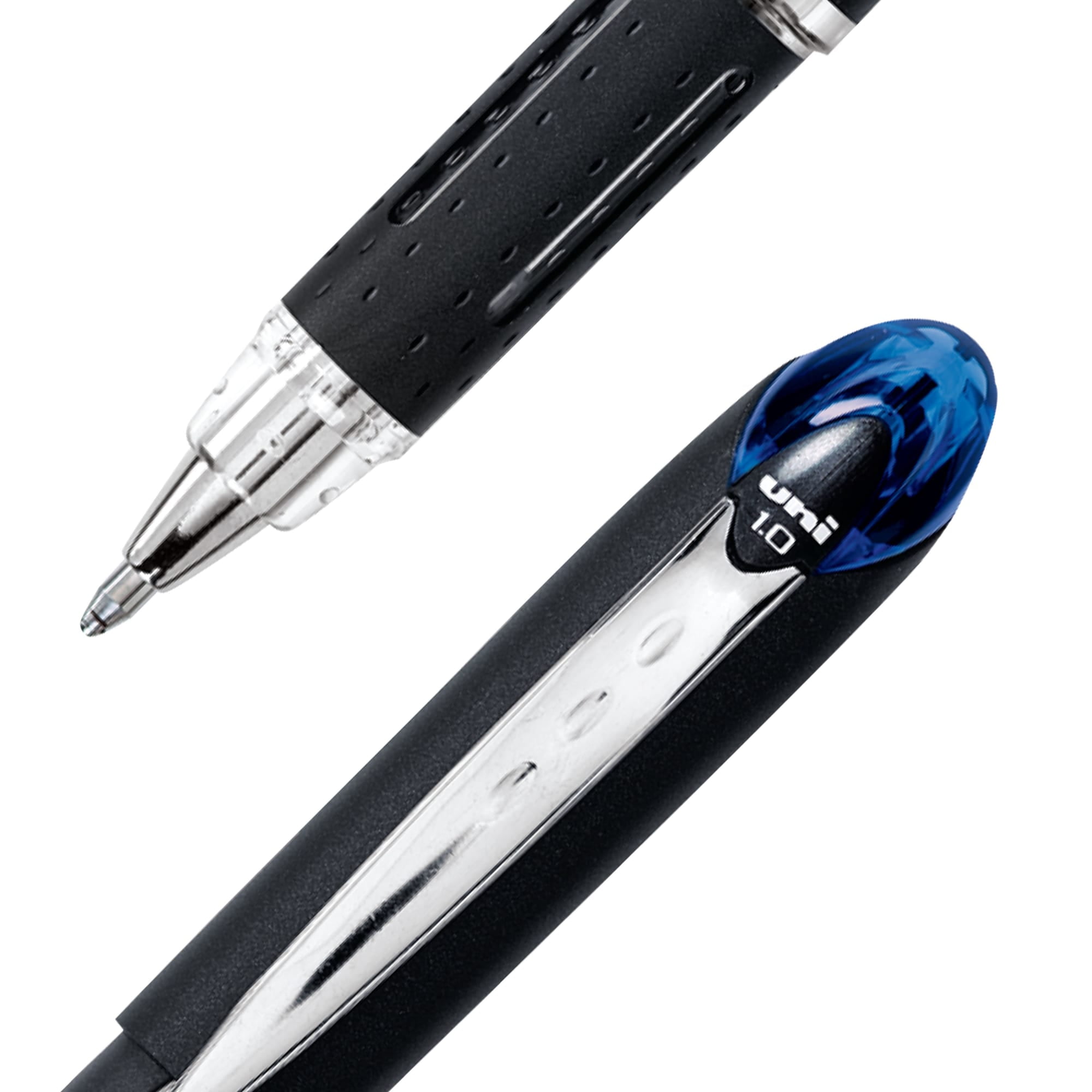uniball Jetstream Stick Ballpoint Pens, Medium Point (1.0mm), Blue Ink, 12 Count