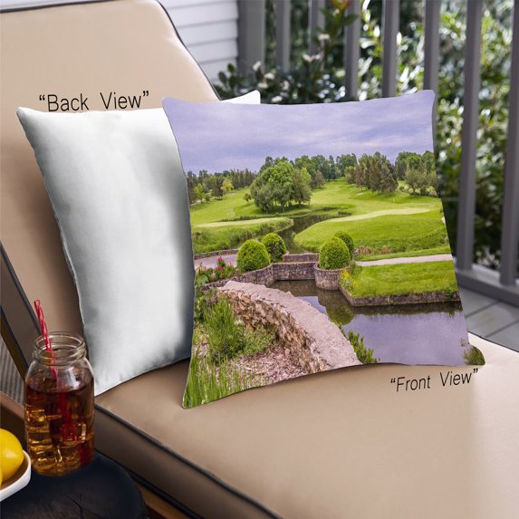 Ahgly Company Sports Golf Outdoor Throw Pillow, 18 inch by 18 inch