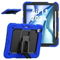 thumbnail image 2 of Dteck Built-in Screen Protector Case for iPad Air 11 inch 2025/2024 ,Heavy Duty Silicone Case Foldable Stand Cover Built-in Pencil Holder with Shoulder Strap for iPad Air 11-in. M3/M2,Darkblue, 2 of 7