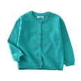thumbnail image 1 of TOPTIE Cardigan d'Uniforme en Coton pour Bébé Fille Tout-Petit - Turquoise - 3T, 1 of 7