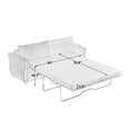 thumbnail image 5 of 80.7'' Convertible Sofa Bed Sleeper with Large Mattress (63''x70.9'') - 2-in-1 Space-Saving Furniture for Living Room, Bedroom & Guest Room - Sturdy Wooden Frame & Retro Rivet Design, 5 of 9
