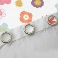 thumbnail image 4 of Homewish Abstract Lovely Daisy Black Out Curtains,Cartoon Flower Floral Curtains Pack of 2 (42x63 Each),White Pink Bedroom Curtains For Children,Microfiber Bedroom Decor, 4 of 6