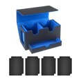 thumbnail image 1 of Xuanheng Card Deck Box Baseball Card Protection Gathering Card Toy Sturdy Card Holder Inner Blue, 1 of 8
