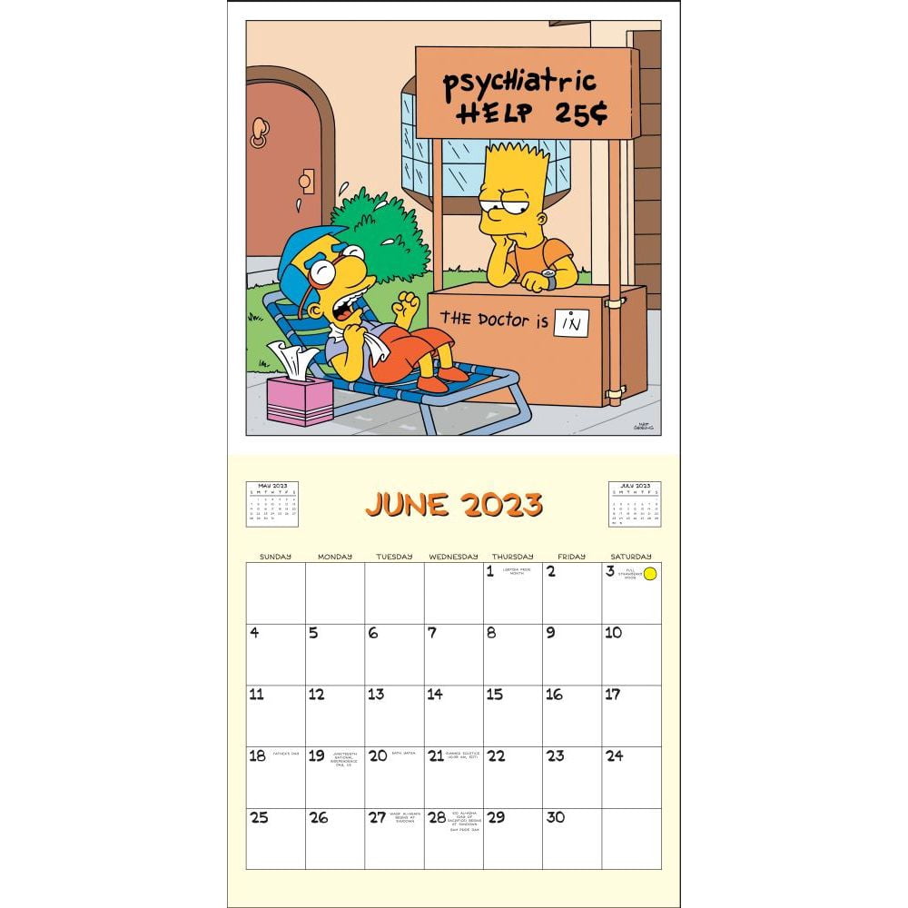 The Simpsons 2023 Wall Calendar (Calendar) - Walmart.com