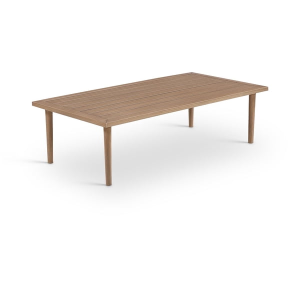 Meridian Furniture Laguna Natural Aluminum Outdoor Patio Coffee Table