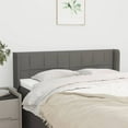 thumbnail image 6 of vidaXL Headboard with Ears Dark Gray 57.9"x6.3"x46.5"/50.4" Fabric, 6 of 26