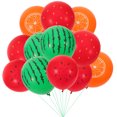 thumbnail image 1 of KAKOWELY 40 globos de frutas tropicales para decoración de fiestas hawaianas, fondo para fiestas en la playa., 1 of 5