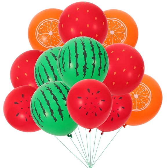 KAKOWELY 40 globos de frutas tropicales para decoración de fiestas hawaianas, fondo para fiestas en la playa.