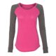 thumbnail image 1 of boxercraft Preppy Patch Slub Tee, Adulto, Fucsia/Granito, XS boxeador T66, 1 of 1