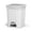 White, variant on Step-On Trash Can with Lid, Plastic Waste Bin, Foot Pedal Operation (Blue, 23 Gallon)