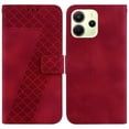 thumbnail image 1 of For Xiaomi Redmi Note 14 4G (164.84mm) Stand Case 7-Shaped Pattern Imprint Leather Phone Cover - Gre, 1 of 5