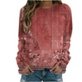 thumbnail image 2 of Chandails à Capuchon de Mode pour Femmes 2023 Manches Longues Décontractées Col Rond Chandails en Molleton Solides Hauts Blouse 50 % de Rabais Liquidation Costumes Halloween/noël, 2 of 4