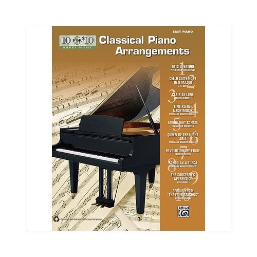 10 for 10 Sheet Music Classical Piano Arrangements: Piano Solos ...