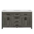 thumbnail image 4 of BridgePoint Home Ella 60" Double Sink Bathroom Vanity in Grey Brown with White Stone Top, 4 of 17