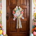 thumbnail image 7 of Easter Eaggs Decoration Bunny Easter Wreaths 23.6in Easter Door Hangers Front Door Wall Decoration Scene Arrangement Decoration Props, 7 of 7