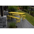 thumbnail image 1 of Yellow Pine Traditional Picnic Table with 2 Benches, 1 of 21