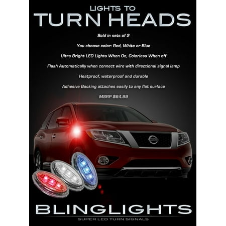 Nissan Pathfinder Side Marker New Nissan Pathfinder LED Side Markers Turnsignal Lights Accent Turn Signalers Lamps Kit ()