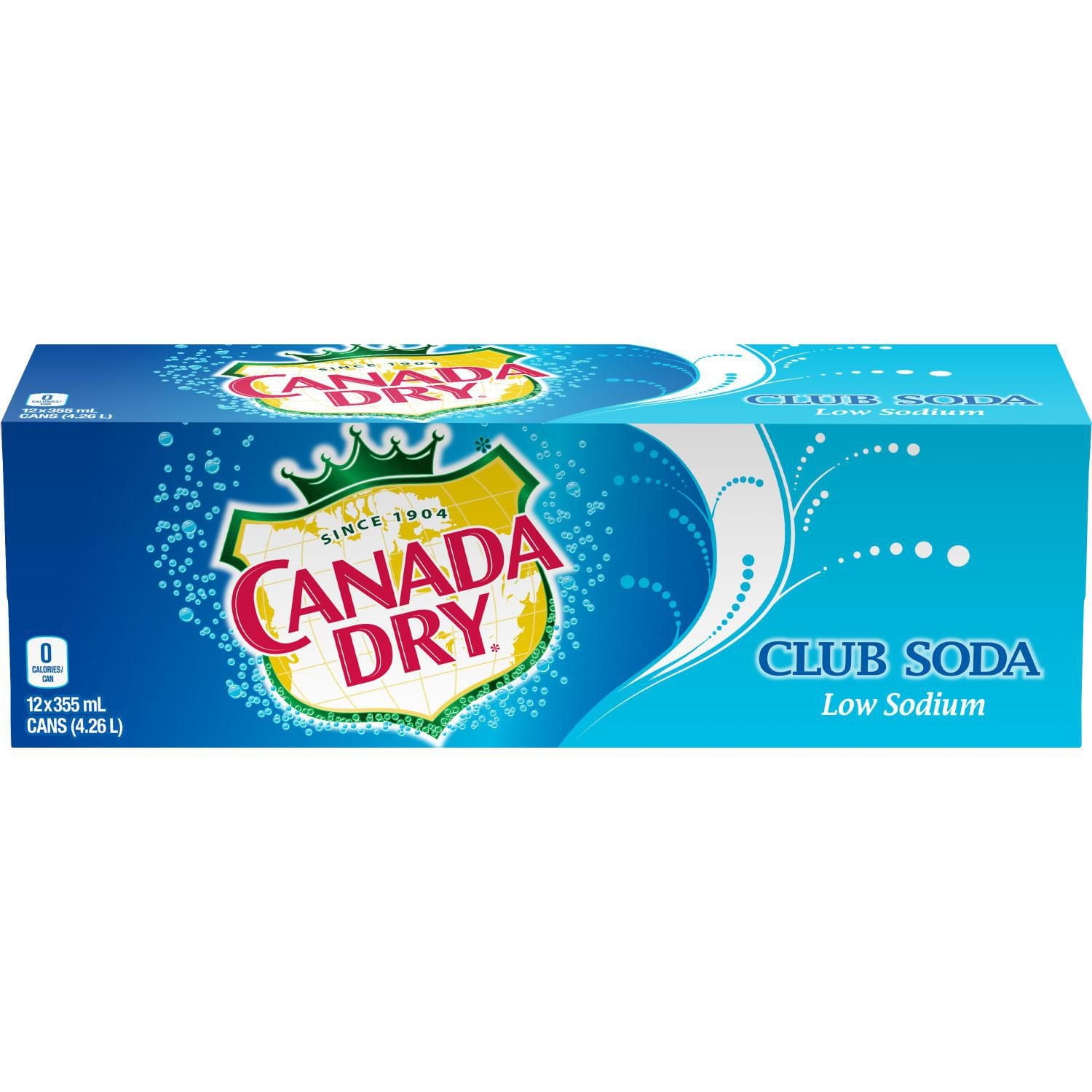 Canada Dry Club Soda, 12ct/355 ml
