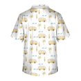 thumbnail image 3 of LINMOUA Plus Size Halloween Printed Scrub Working Uniform Tops For Men's Cross V-Neck Short Sleeve Fun T-Shirts Workwear Tee With Pockets, 3 of 3