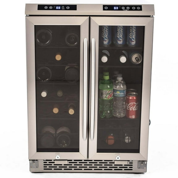 Avanti WBV19DZ 19 Bottle Beverage Cooler with Glass Door, Stainless Steel