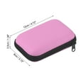 thumbnail image 2 of Uxcell 4.72 inch x 3.15 inch x 1.38 inch Dart Case EVA Darts Carrying Storage with Mesh Pockets Pink, 2 of 5