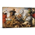 thumbnail image 1 of ARTCANVAS The Wolf and Fox Hunt Canvas Art Print by Peter Paul Rubens - Size: 26" x 18" (1.50" Deep), 1 of 9