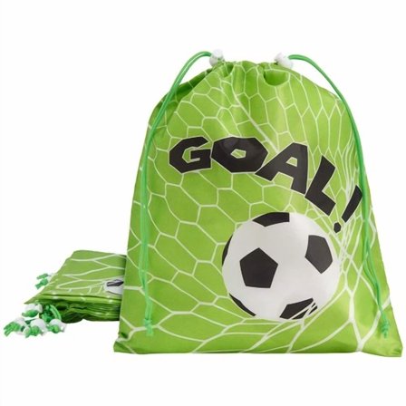 12 Pack Soccer Kids Party Favor Bags Drawstring Gift Bag For Boys Birthday