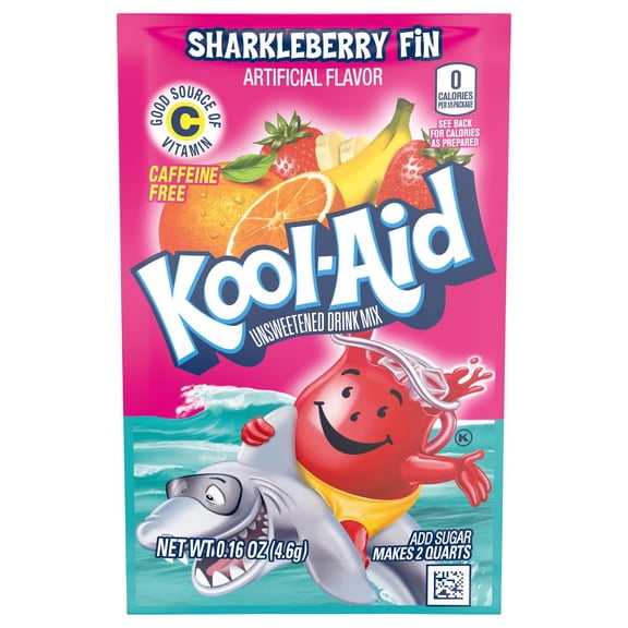 Kool-Aid Sharkleberry Fin Unsweetened Drink Mix - Each
