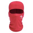thumbnail image 1 of Masque de Nouilles Barak Lamian Imprimé Croix Est Évacuant l'Humidité et la Transpiration, Adapté pour le Cyclisme, la Randonnée et le Tourisme Rouge Taille Unique, 1 of 5