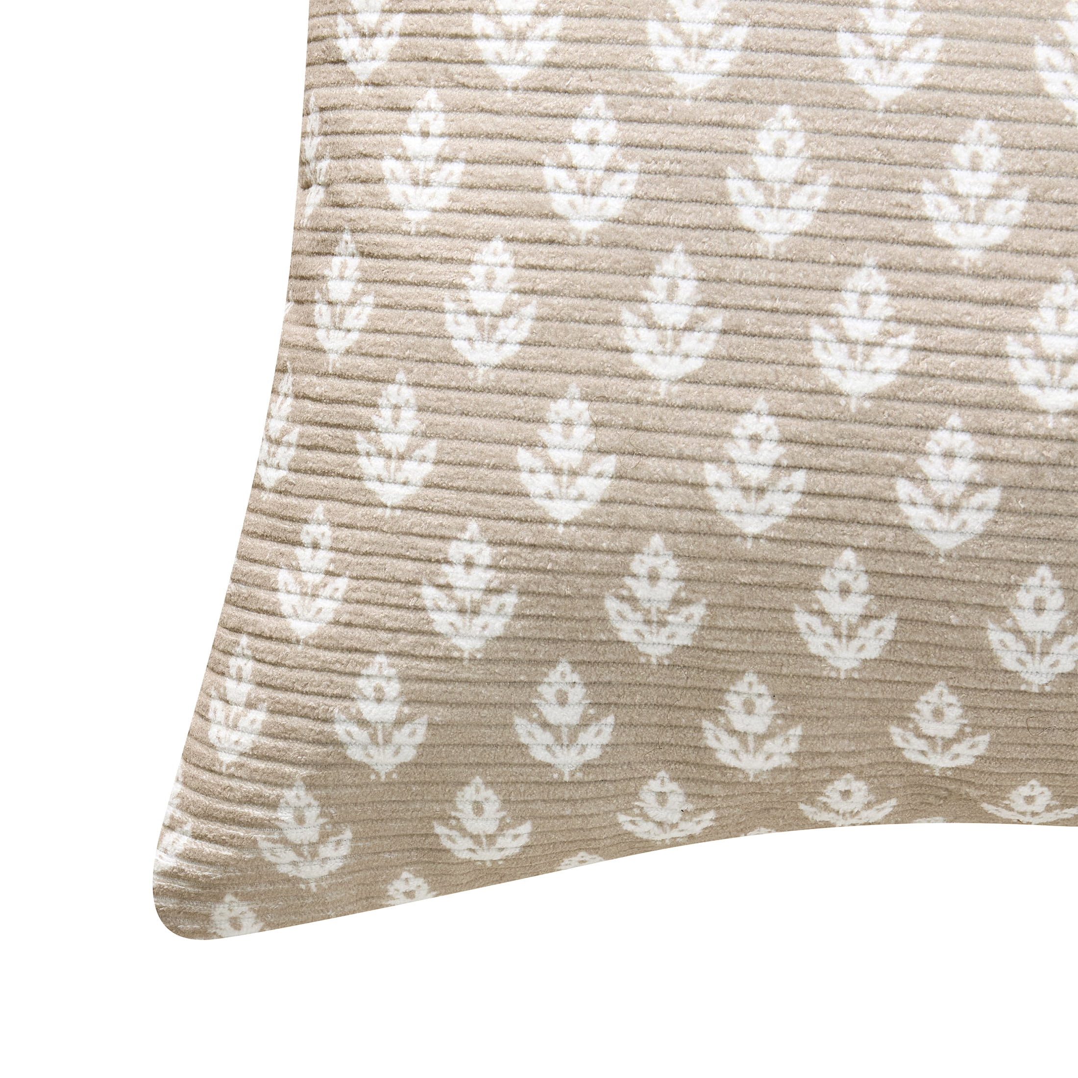 My Texas House 14" x 36" Taupe Block Print Decorative Pillow