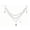 19.67in, variant on Clear Acrylic Crystal Swag Garland Ornaments,3Pcs Triple Layer Teardrop Bead Chain with Hooks for Christmas Tree, Wedding Mantel Party Home Decor, 11.81in by XSAOP