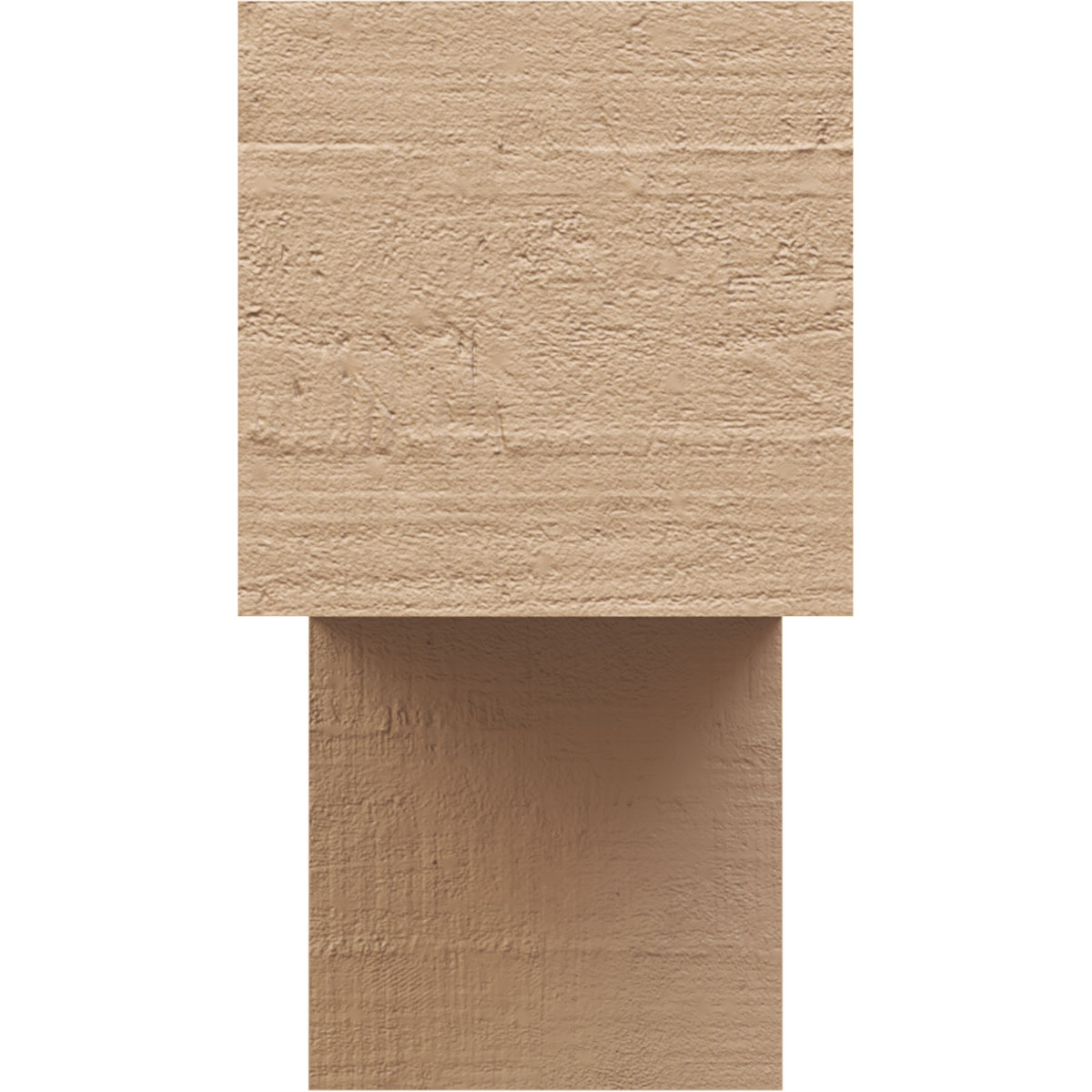 8"W x 24"D x 16"H Classic Chapel Hill Rough Cedar Woodgrain TimberThane Corbel, Primed Tan