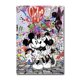 thumbnail image 1 of Disney Graffiti Canvas Poster Pop Fashion Style Mickey Mouse Donald Duck Home Wall Art Painting Prints Living Room Decor Murals50X75cm Unframed Gao Jinjia LED, 1 of 2