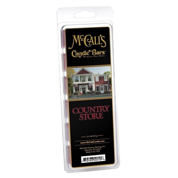 McCall’s Candles | Country Store | Scented Wax Melt | Apples, Cinnamon, Orange, Rosehips & Spices | 6-Piece Break-Apart Bar | 12–24 Hours Per Wedge | Poured in the USA | 5.5 oz