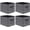 Black - Leather Handles XXL, variant on Extra Large Foldable Cloth Storage Cubes 4 Pack with Label Holders - Fabric Storage Bins Baskets Organizers for Home Office Nursery with Handles, 13 L x 15 W x 13 H Inch, Black, MXABXL04PLP