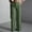 Green, variant on High Waist Single-Button Draped Straight Leg Dress Pants, Breathable Comfort Trousers for Work Commute & Business Style Red S