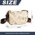 thumbnail image 2 of Bolsos cruzados para mujer, elegante bolso de hombro con correa ancha, bolsos y bolsos de uso diario, 2 of 5