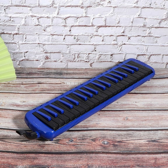 Melodica 37 Key Wind Musical Instrument Suitable for Beginner Practice Bag F37s(Blue )