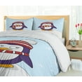 thumbnail image 5 of Ambesonne Christmas Duvet Cover Set, Xmas Penguin on Snow Dune, 2-Calking, Pale Blue Quartz, 5 of 7