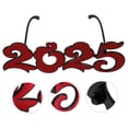 thumbnail image 4 of NIYANGLE Décor de Lunettes de Fête 1Ensemble Lunettes Rondes Rouges pour Célébrations du Nouvel An 2025, 4 of 8