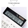 thumbnail image 4 of Business Office Calculator Calculator 12-Digit Solar Battery Basic Calculator, Solar Battery Dual Power Office Calculator with Large LCD Display and Large Buttons Financial Calculator, 4 of 6
