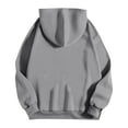 thumbnail image 4 of Women's 2025 Hoodies Casual Printed Round Neck Long Sleeved Loose Sweatshirts Fall Spring Jackets with Pockets Gray 2XL, 4 of 4