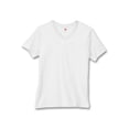 thumbnail image 2 of Hanes Essentials Women's Cotton V-Neck T-Shirt Deep Red S, 2 of 2