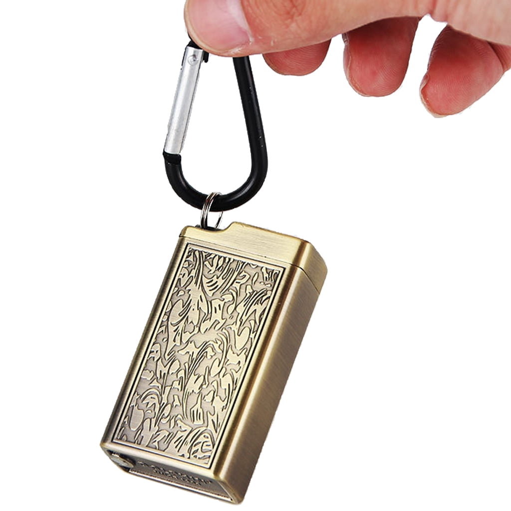 keychain cigarette holder Mini Outdoor Ashtray Cigarette Keychain Metal Pocket Holder Smoke Ash Tray  Smoking Ash Tray Christmas Gift 3 Colors